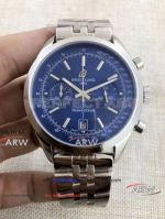 Perfect Replica Breitling TransOcean Chronograph 46MM Men Watch - 316L Stainless Steel Blue Dial